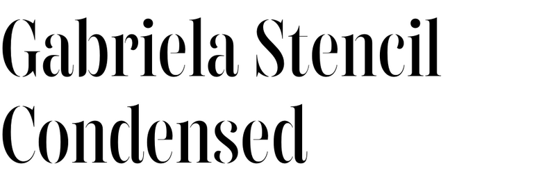 Gabriela Stencil Condensed
