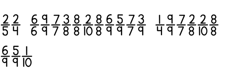 KG Traditional Fractions