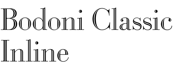 Bodoni Classic Inline