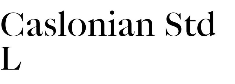 Caslonian Std L