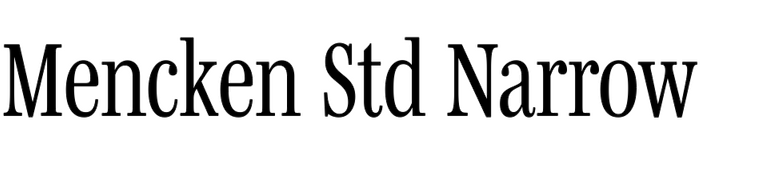 Mencken Std Narrow
