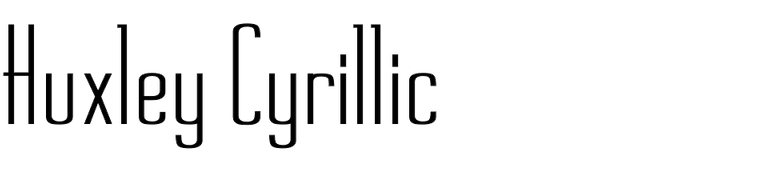 Huxley Cyrillic