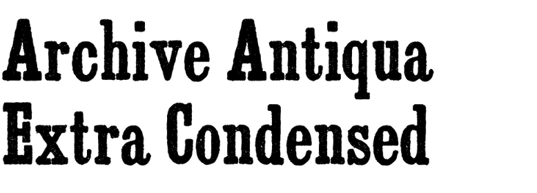 Archive Antiqua Extra Condensed