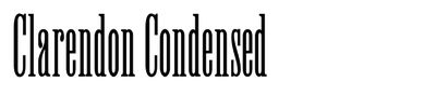 Clarendon Condensed (Wooden Type Fonts)