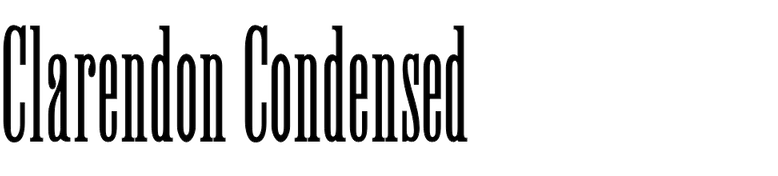 Clarendon Condensed (Wooden Type Fonts)