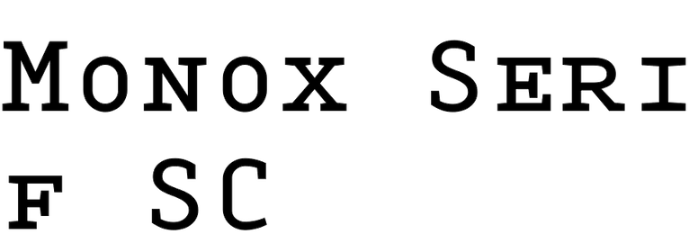 Monox Serif SC