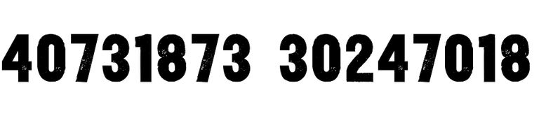 Yardbird Numerals