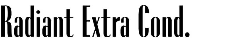 Radiant Extra Condensed