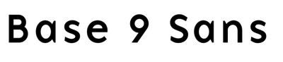Base 9 Sans