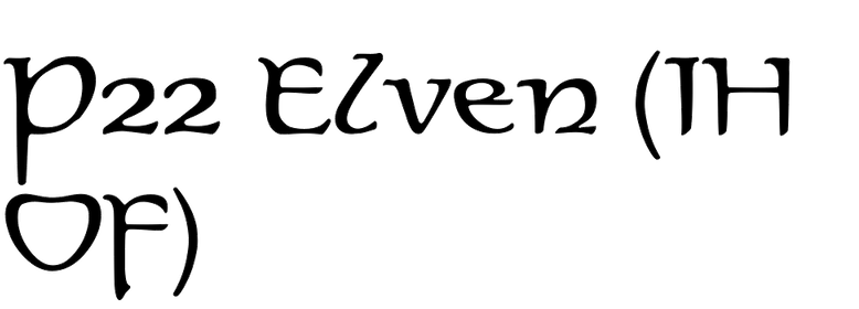 P22 Elven (IHOF)