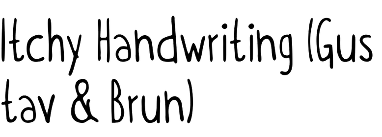 Itchy Handwriting (Gustav & Brun)