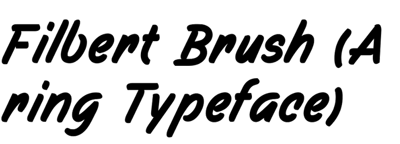 Filbert Brush (Aring Typeface)