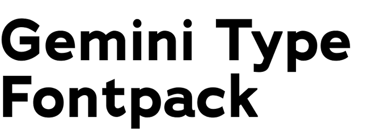 Gemini Type Fontpack