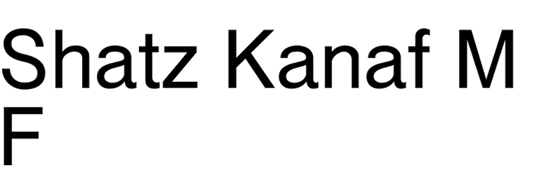 Shatz Kanaf MF