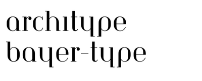 Architype Bayer-Type