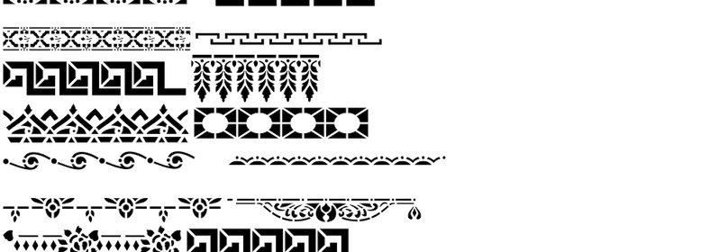 Vintage Stencil Borders JNL