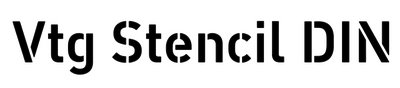 Vtg Stencil DIN