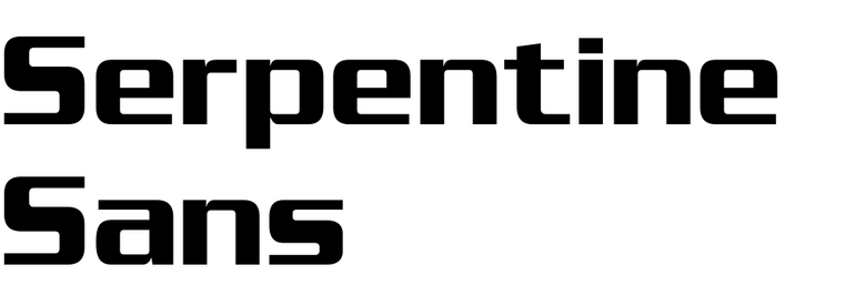Serpentine Sans