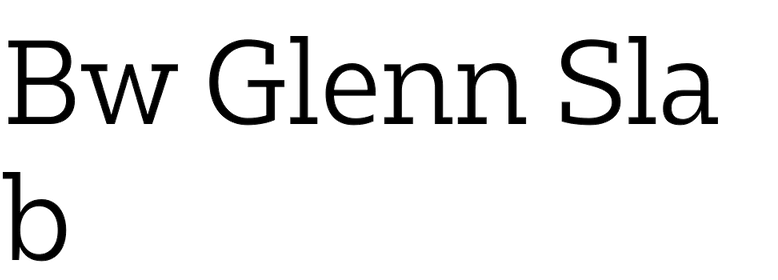 Bw Glenn Slab