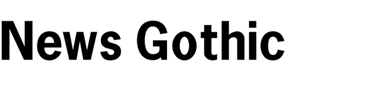 News Gothic (Wooden Type Fonts)