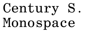 Century Schoolbook Monospace