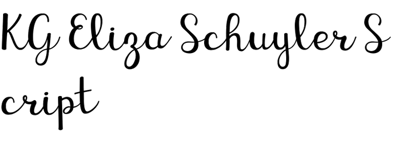 KG Eliza Schuyler Script