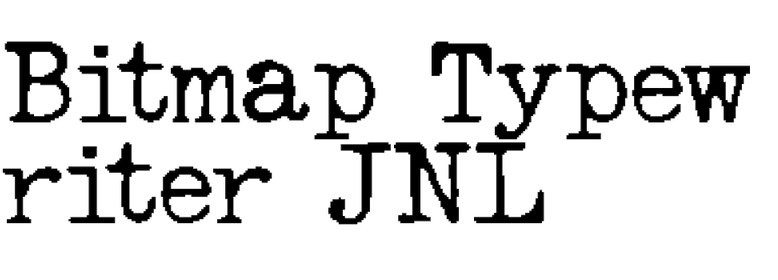 Bitmap Typewriter JNL