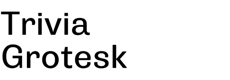 Trivia Grotesk Trivia Grotesk