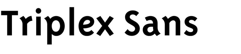 Triplex Sans
