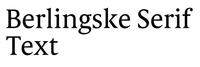 Berlingske Serif Text