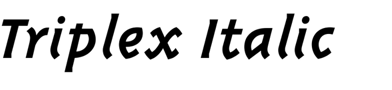 Triplex Italic