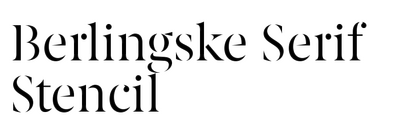 Berlingske Serif Stencil