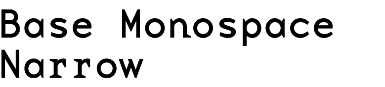 Base Monospace Narrow