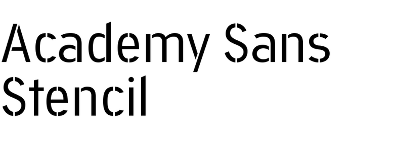 Academy Sans Stencil