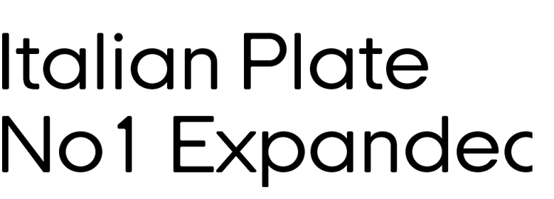 Italian Plate No1 Expanded