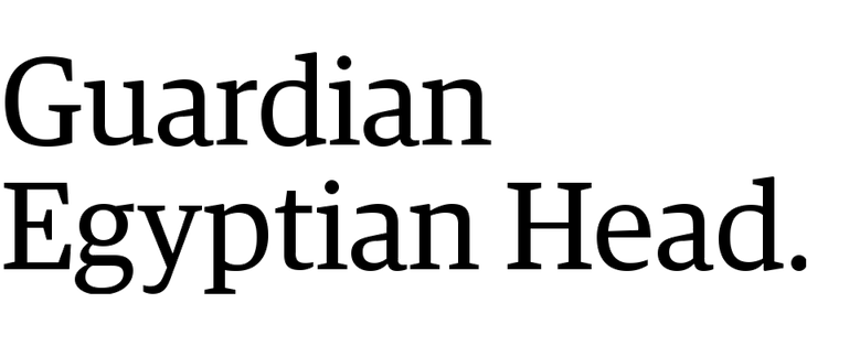 Guardian egyptian font microsoft