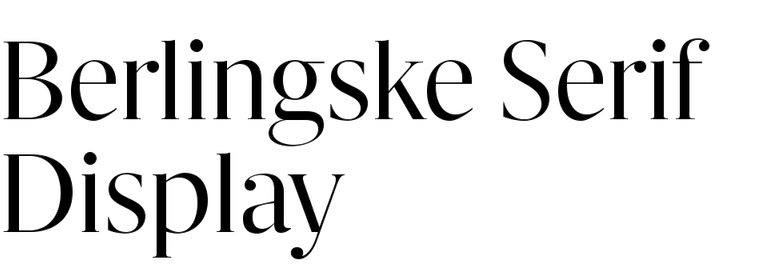Berlingske Serif Display