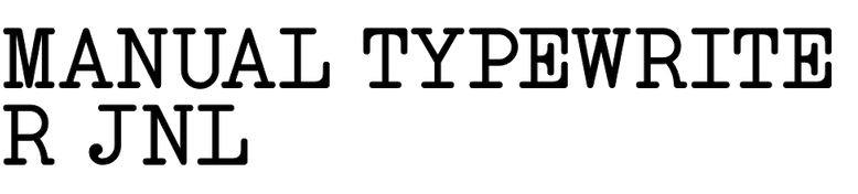 Manual Typewriter JNL
