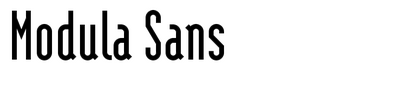 Modula Sans