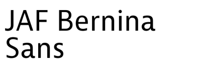 JAF Bernina Sans
