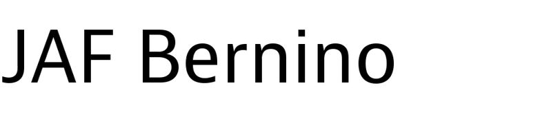 JAF Bernino Sans