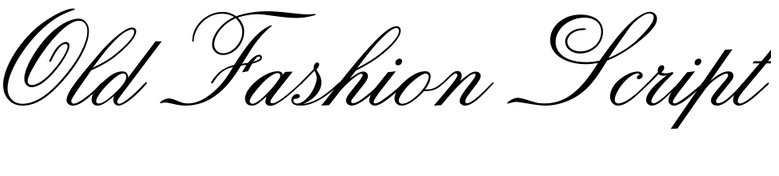 Old Fashion Script