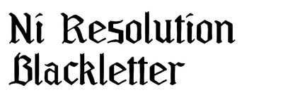 Ni Resolution Blackletter