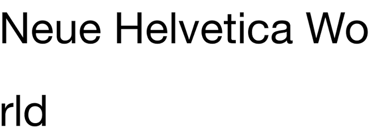 Neue Helvetica World