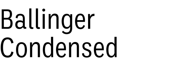 Ballinger Condensed