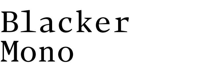 Blacker Mono