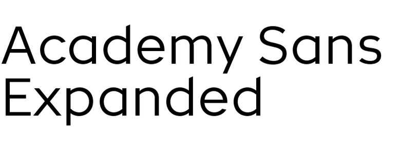 Academy Sans Expanded