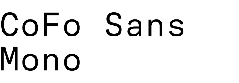 CoFo Sans Mono
