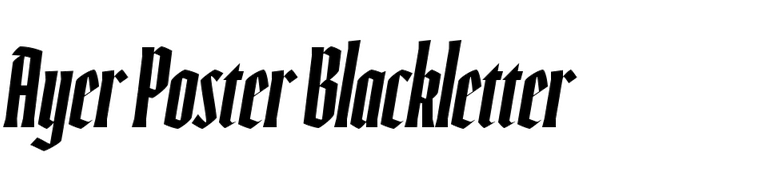 Ayer Poster Blackletter Ayer Poster Blackletter