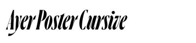 Ayer Poster Cursive
